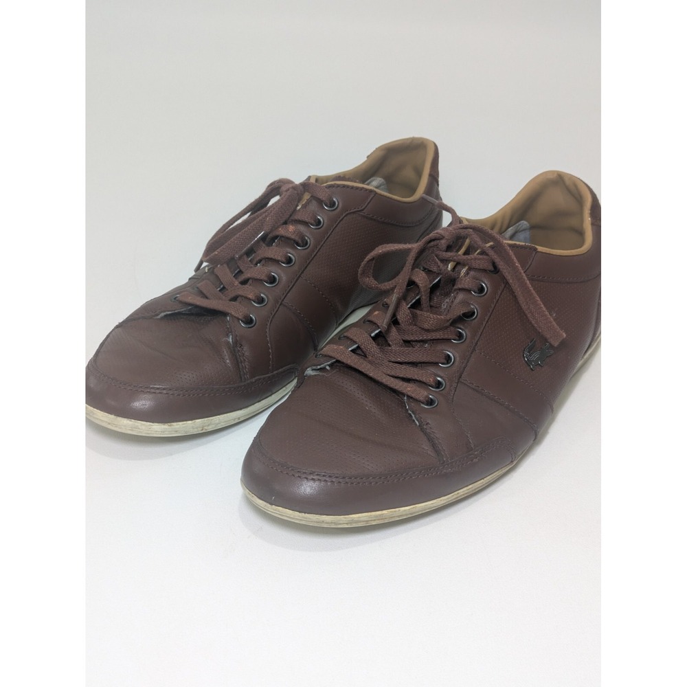 Lacoste Men's Alisos 16 SRM Leather Sneaker Shoes, 6
